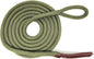 Double Braid Lead Rope with Eye Splice Loop, 12-14FT Lengths (Olive Green, 14 ft.)