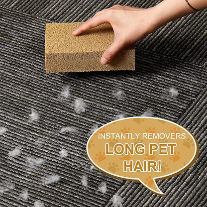 3 Pack Pet Hair Remover Sponge Cat and Dog Hair Sponge Rubber Pet Fur Lifter Removal Tool, Remove from Furniture, Carpet, Bedding, Clothing, 6.26 x 3.28 x 1.89 Inch