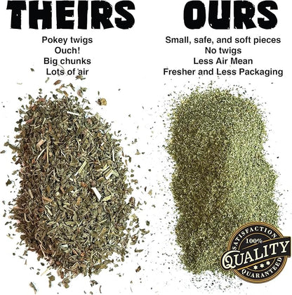 Fiend Catnip + Silvervine for Cats & Kittens Safety-Cut Premium Fine Cat Nip Blend with Vegan Silvervine + Sticker – Ultra Potent, North American – 1 Cup (34.5g) Go Ahead, Create a Monster!