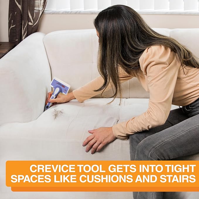 FurDozer X6 & X3 Bundle - Pet Hair Removal Tool & Car Detailing Dog Hair Remover for Carpet, Car, Couch, Bedding, & Furniture - Reusable Pet Fur Remover & Carpet Scraper for Animal Fur & Lint, Purple