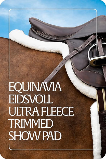 Equinavia Eidsvoll Shaped English Saddle Pad for Show Jumping with Ultra Fleece Trim