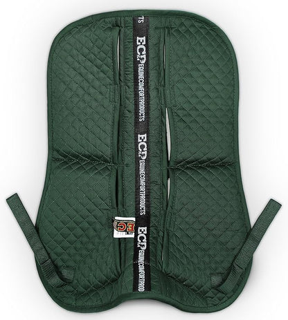 ECP Equine Comfort Products Adjustable Shock Absorbing Memory Foam Half Saddle Pad, Injury Prevention & Pressure Relief, Customizable Fit, Breathable for All Riding Styles