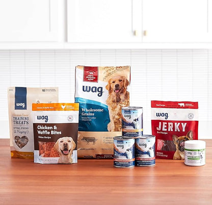 Amazon Brand - Wag Probiotic Supplement Chews for Dogs, Supports Digestive Health and Gut Flora, Natural Duck Flavor, 160 Count, Pack of 1