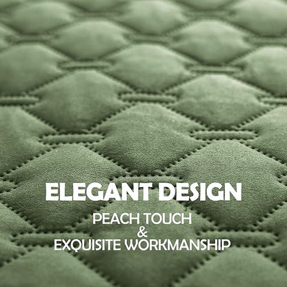 gogobunny 100% Double Sided Waterproof Dog Blanket Soft Pet Bed Cover Reversible Protect Furniture Couch Sofa Car for Puppy Cat Kids (Dark Green/Light Green, 30x80 Inch (Pack of 1))