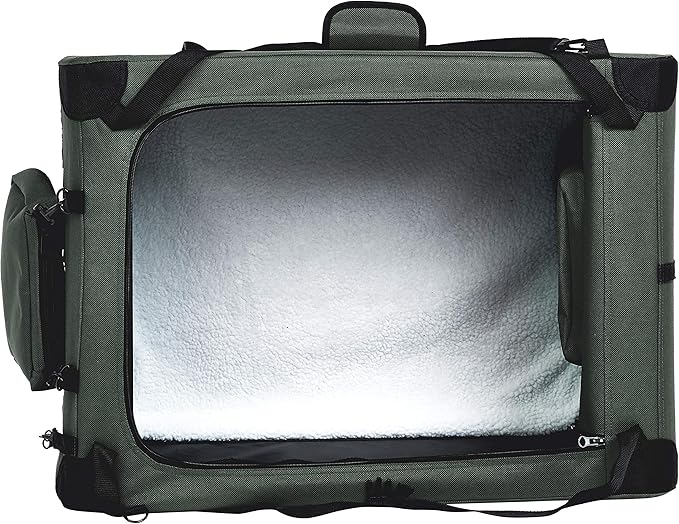 Amazon Basics Folding Portable Soft Pet Dog Crate Carrier Kennel, 36 x 24 x 24 inches, Grey