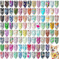 100 Pcs Dog Bandanas Bulk Pet Bibs Colorful Triangle Scarf Pet Bandanas for Medium Large Dogs Spring Summer Birthday Costume Decoration (Paisley)