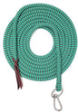 22' Long Line with SS O Ring and Carabiner (Turquoise Brown)