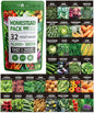 32 Heirloom Vegetable and Fruit Seeds for Planting - 16,000+ Seeds | Non-GMO Survival Seed Vault | High Germination | 32 Varieties of Vegetable Seeds for Your Home Survival Garden
